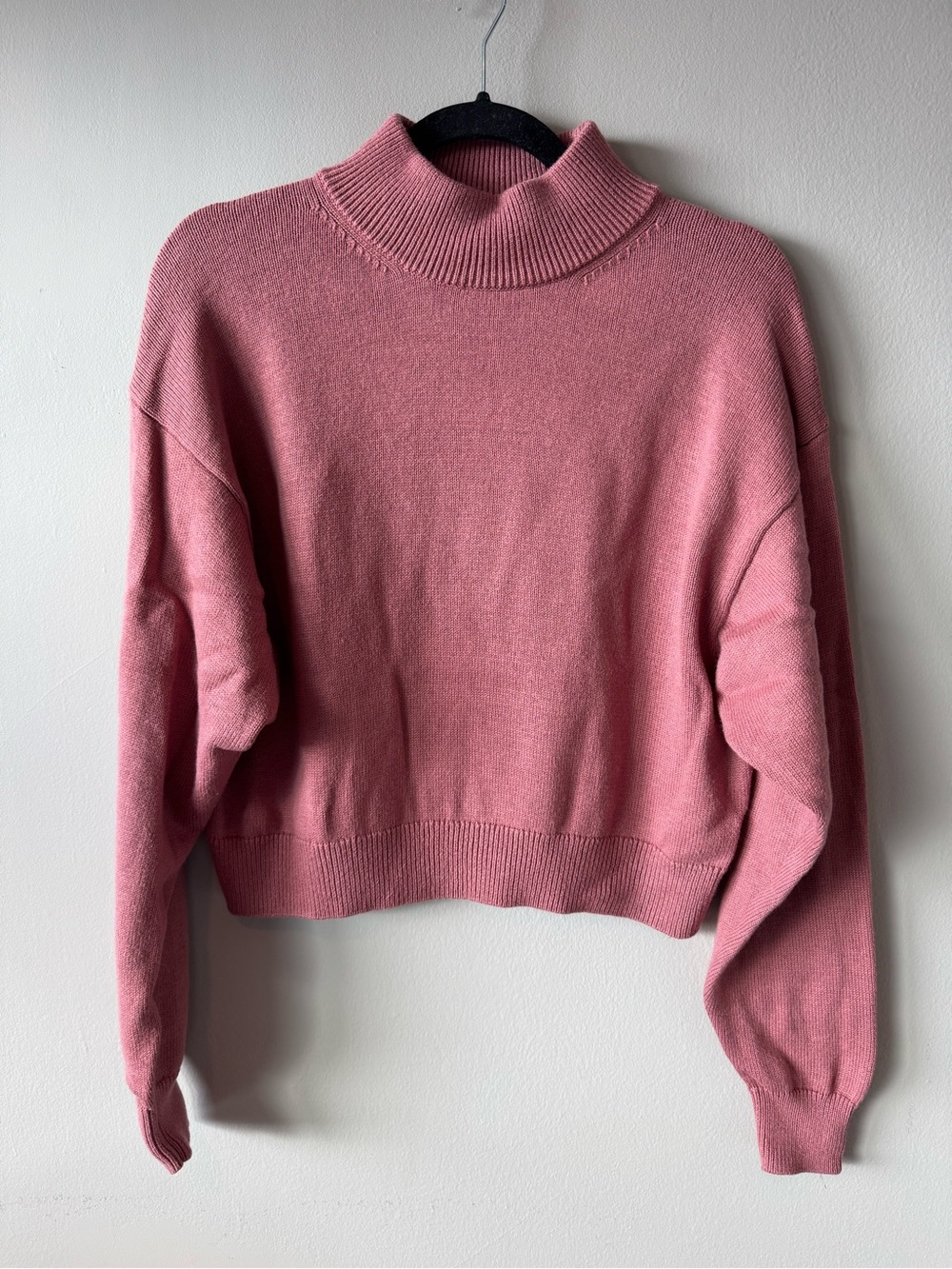 Wilfred Free Aritzia Women’s Merino Wool Mauve Mock Neck Sweater Medium
